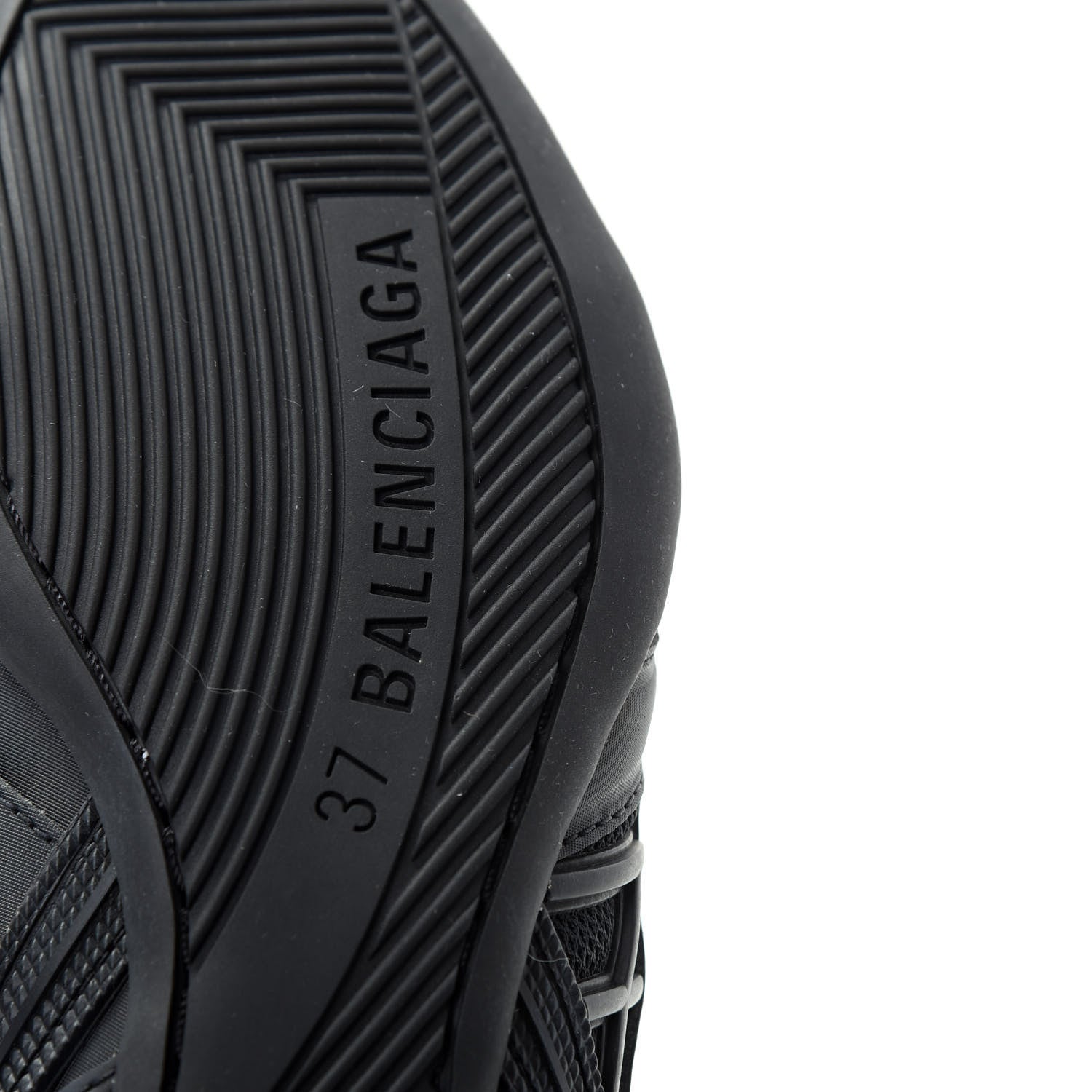 Balenciaga Mesh Rubber Womens Drive Sneakers 37 Black 9 of 11