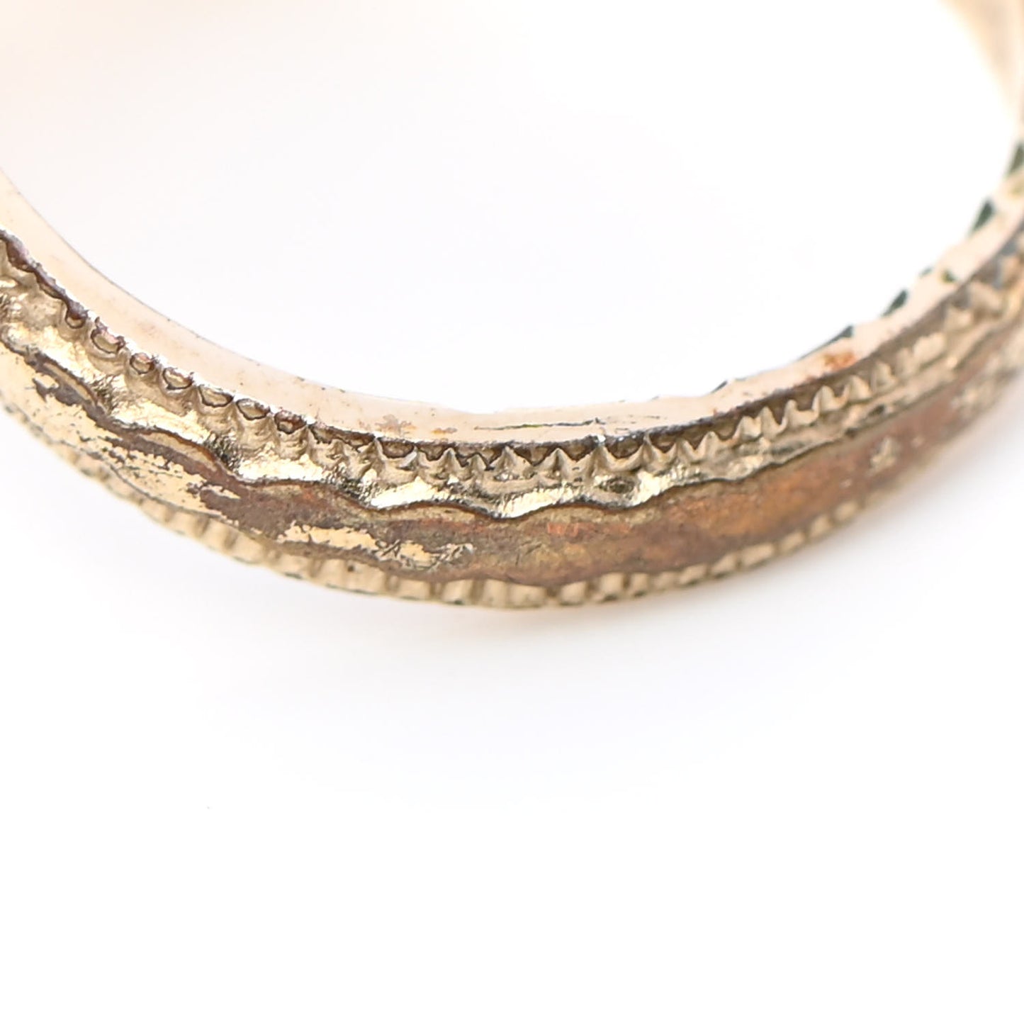 Gripoix Pearl CC Ring 53 6.5 Gold