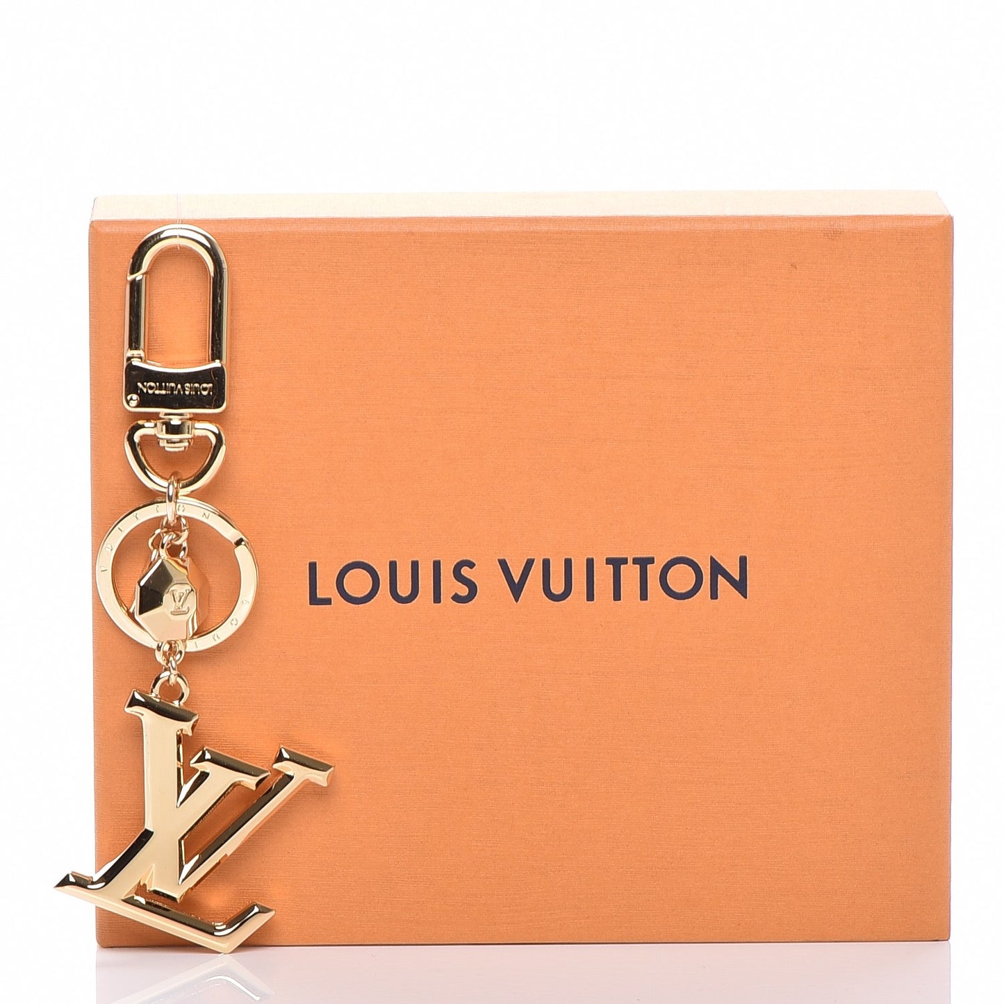 LV Facettes Bag Charm Key Holder Gold