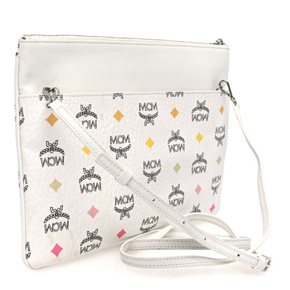 MCM Skyoptic Visetos Crossbody Pouch Spectrum Diamond White 3 of 9