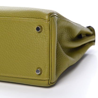 Hermes Togo Kelly Retourne 32 Vert Chartreuse 9 of 14