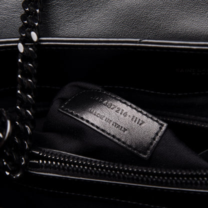 Saint Laurent Calfskin Y Quilted Monogram Medium Loulou Chain Satchel Black 8 of 12