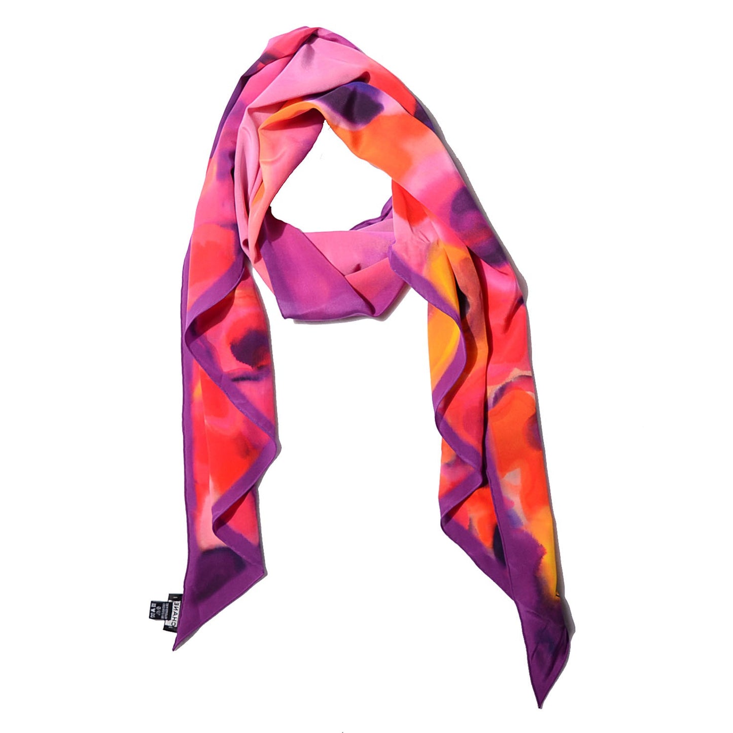 Silk Flower Power Scarf Multicolor