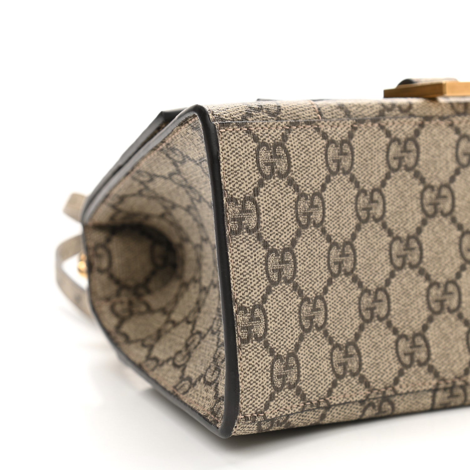 Balenciaga X GUCCI GG Supreme Monogram Small Hourglass Top Handle Bag Beige Ebony 5 of 9
