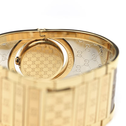 Gucci Stainless Steel Calfskin 33mm Twirl Quartz Watch Bronze 5 of 8