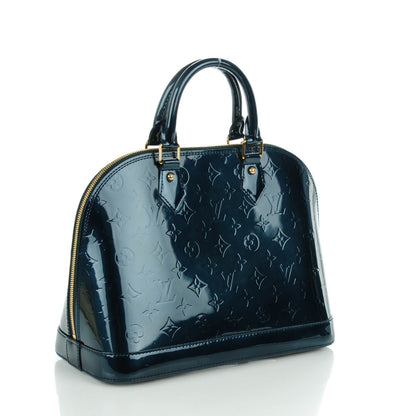 Louis Vuitton Vernis Alma PM Blue Nuit 3 of 7