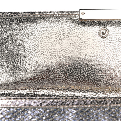Jimmy Choo Glitter Fabric Reese Clutch Wallet Metallic 11 of 11