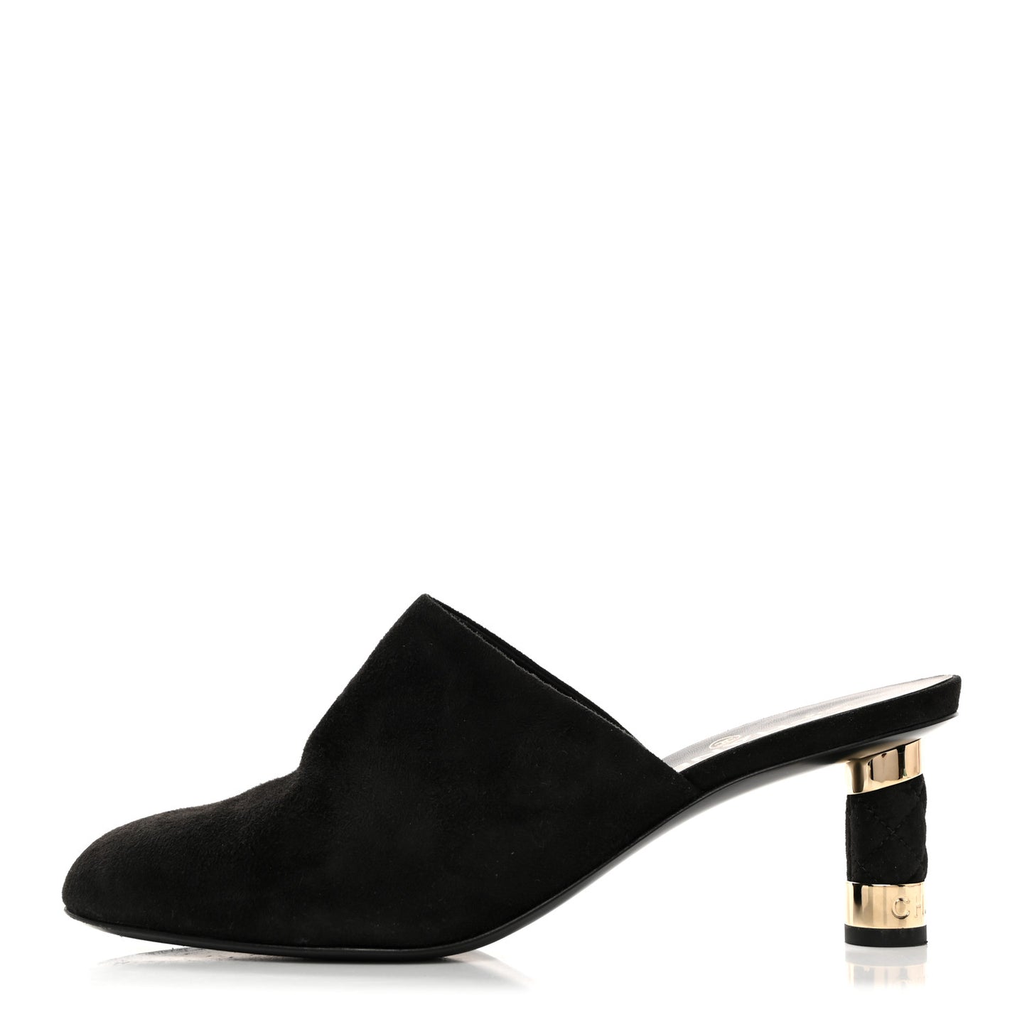Kid Suede Logo Mules 40 Black