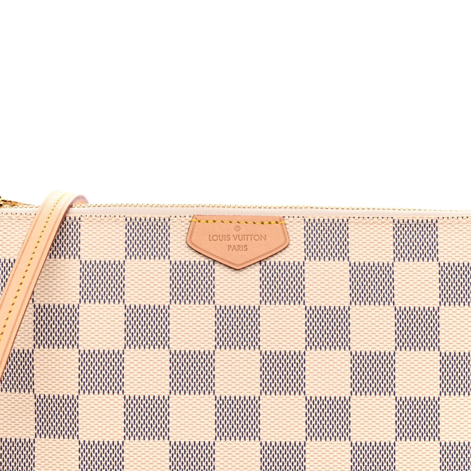 Louis Vuitton Damier Azur Double Zip Pochette 9 of 11