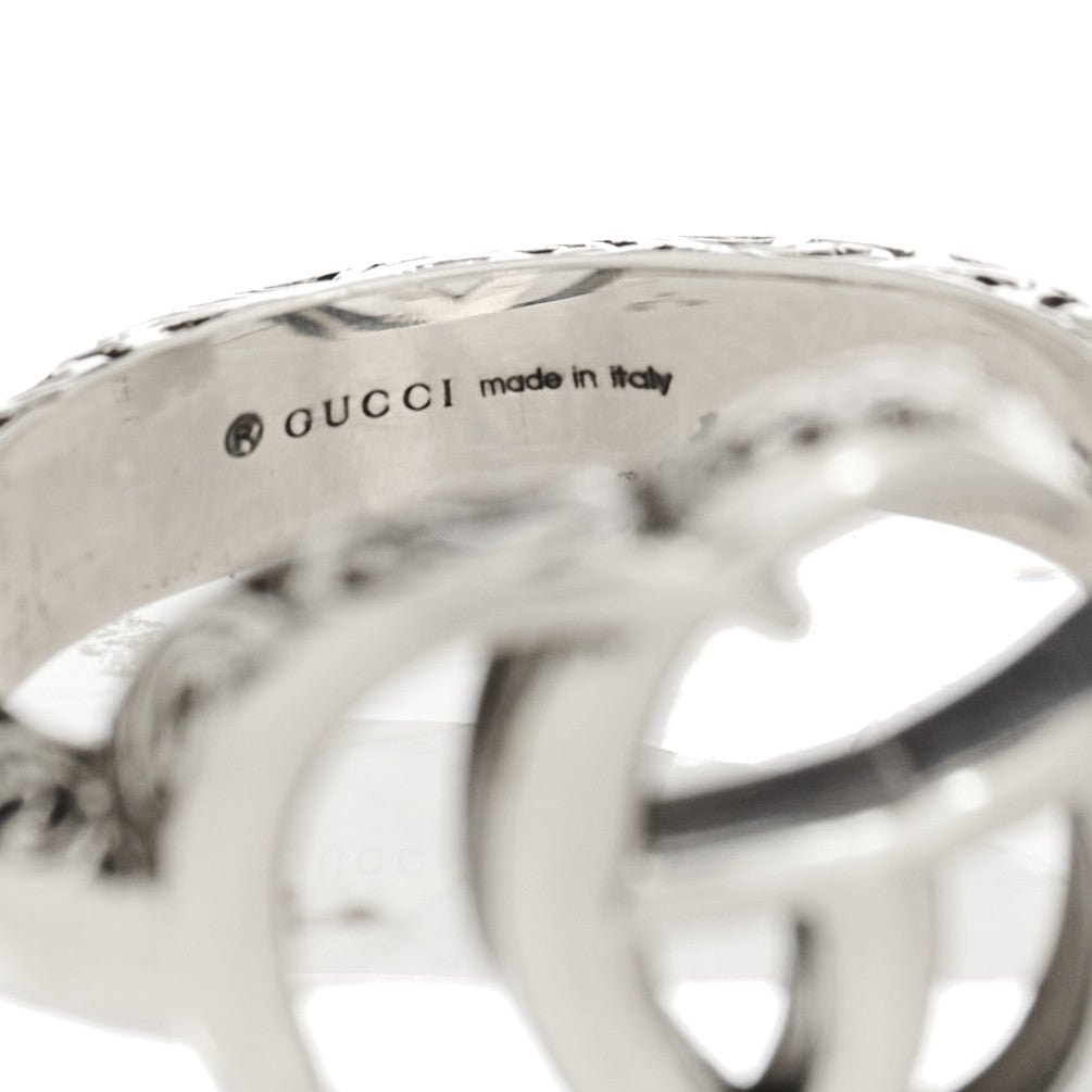 Sterling Silver GG Marmont Key Motif Ring 48 4.5