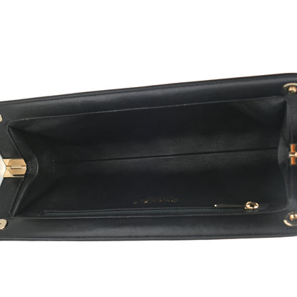 Chanel Calfskin Quilted Clutch Black 5 of 7