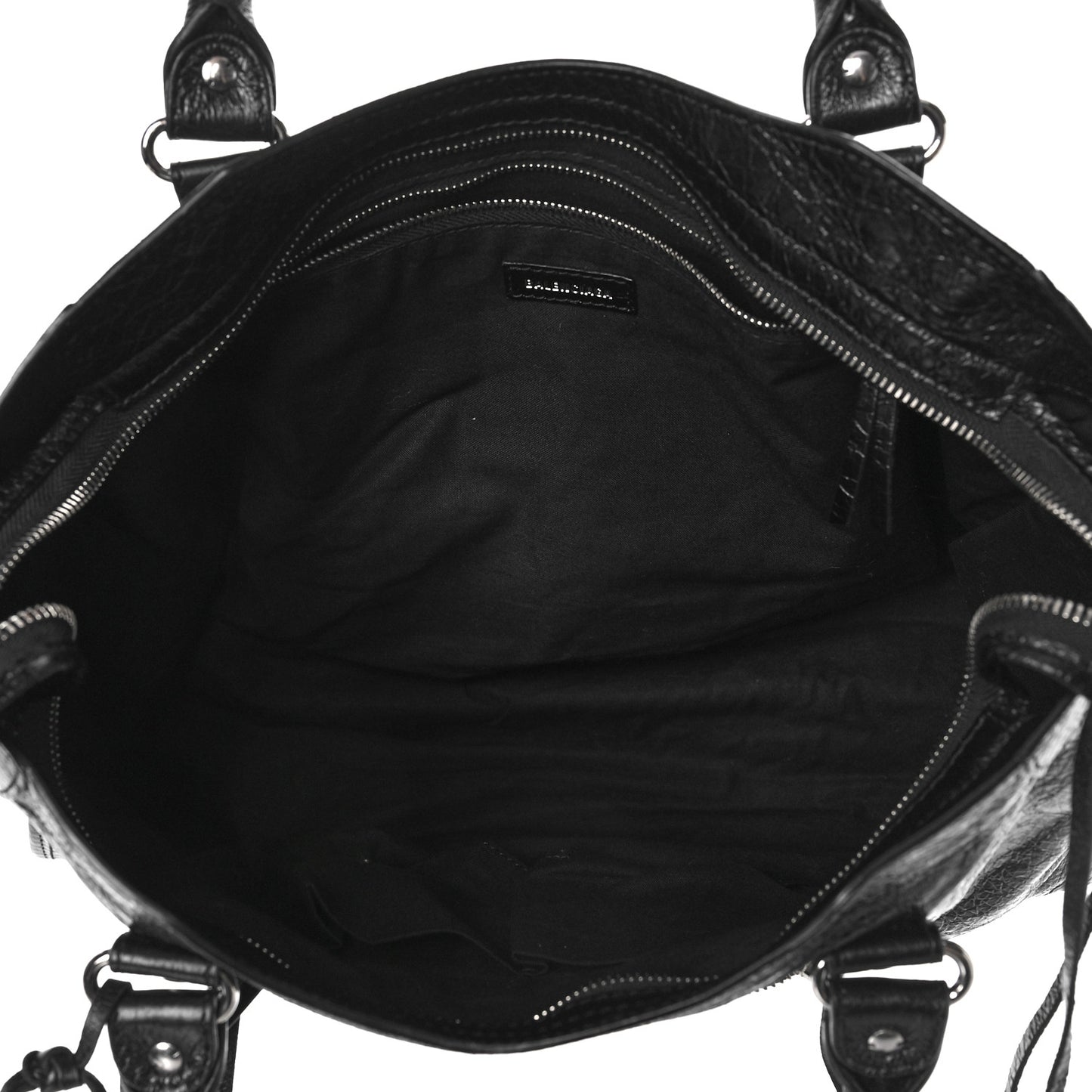 Agneau Classic Silver Hardware City Black