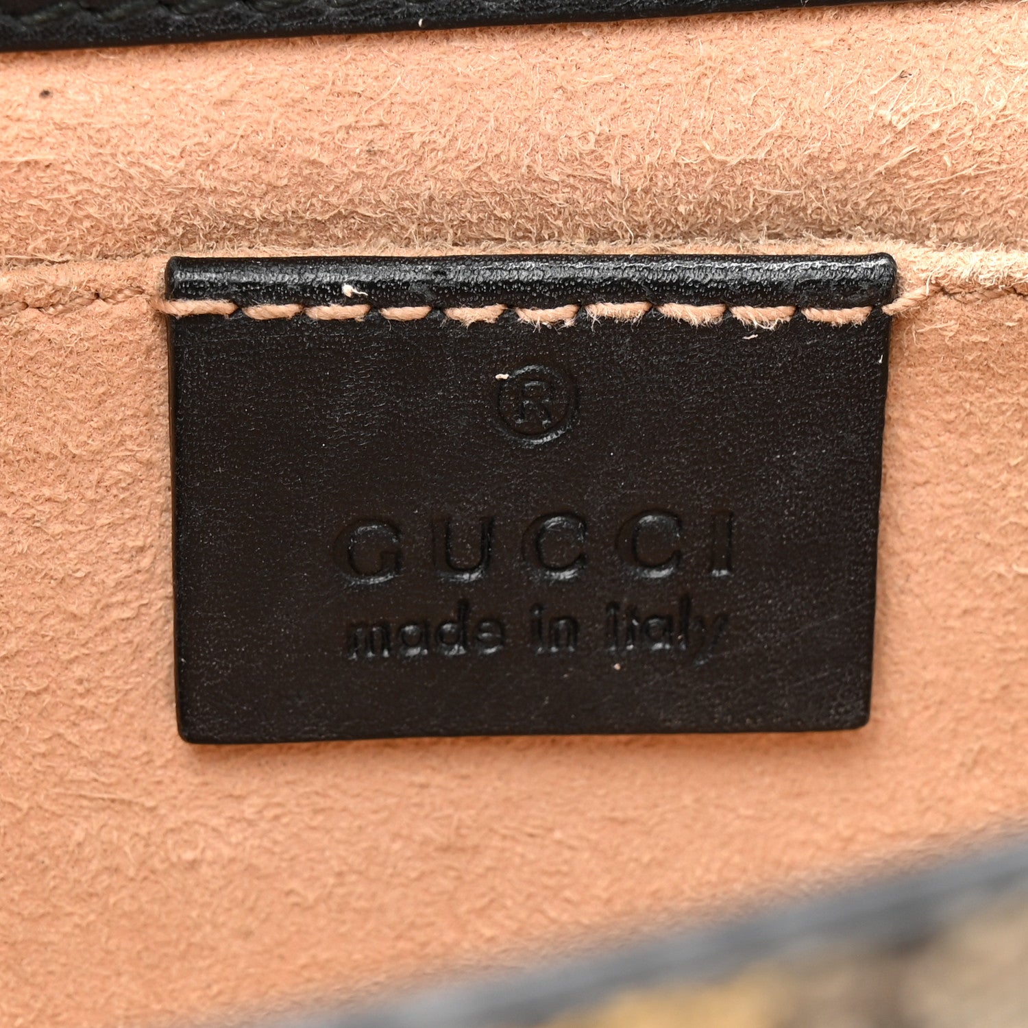 Gucci GG Supreme Monogram Bees Small Padlock Shoulder Bag Black 6 of 16