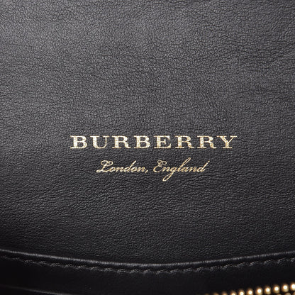 Burberry House Check Bridle Calfskin Small Madison Buckle Bag Limestone 7 of 8