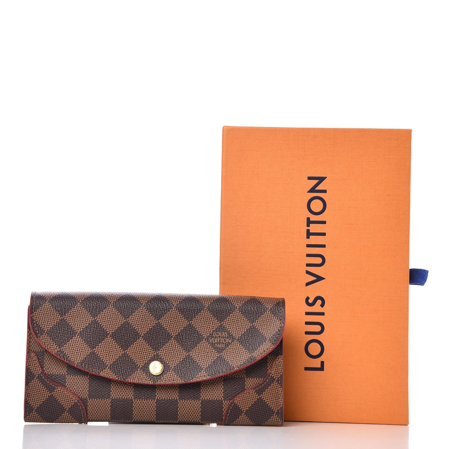 Louis Vuitton Damier Ebene Caissa Wallet Cherry 8 of 8