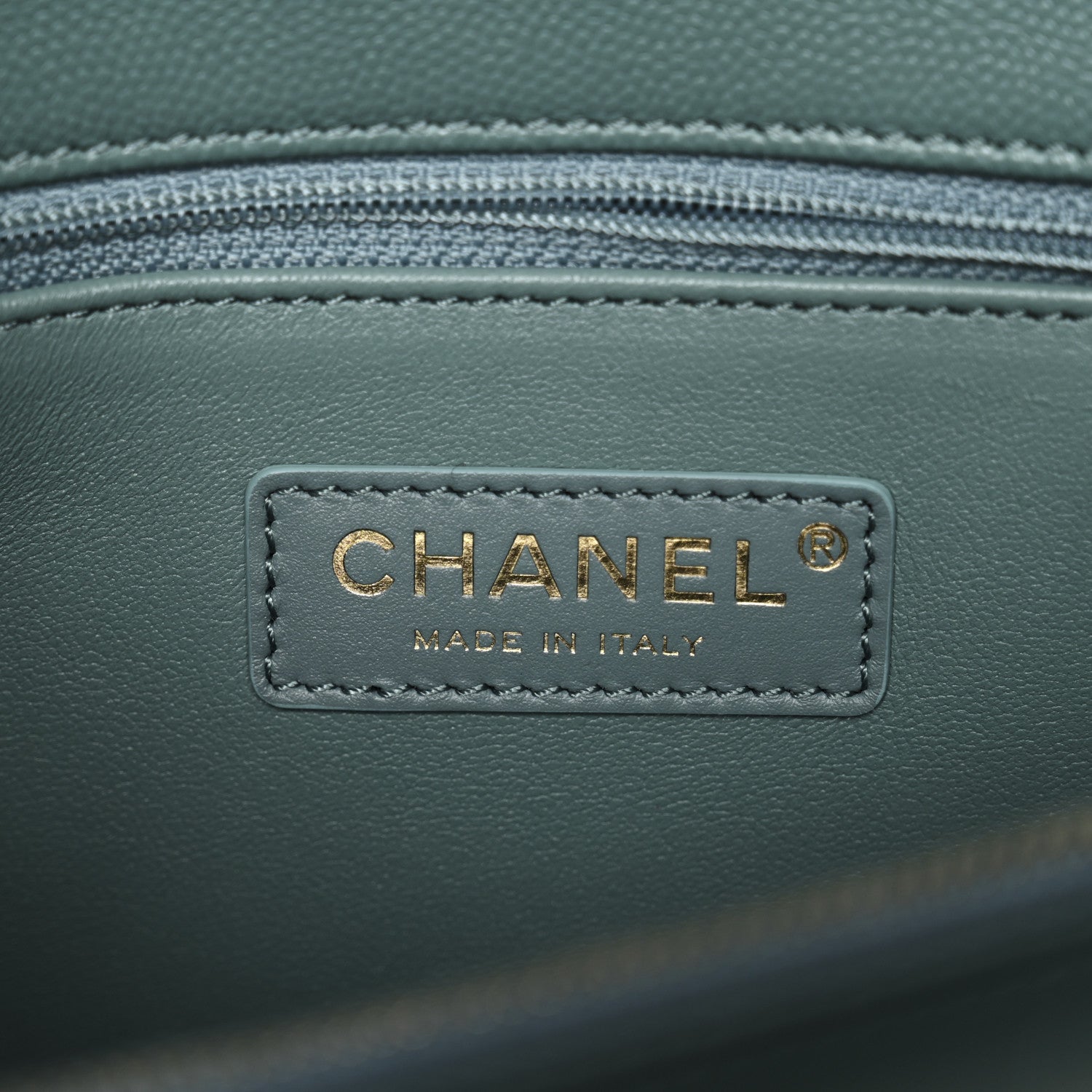 Chanel Caviar Lizard Quilted Small Coco Handle Flap Green 6 of 11