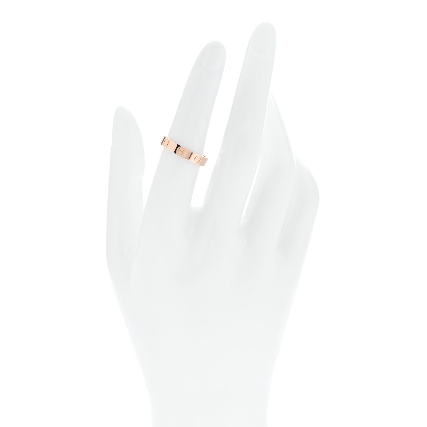 18K Pink Gold 3.5mm LOVE Wedding Band Ring 52 6