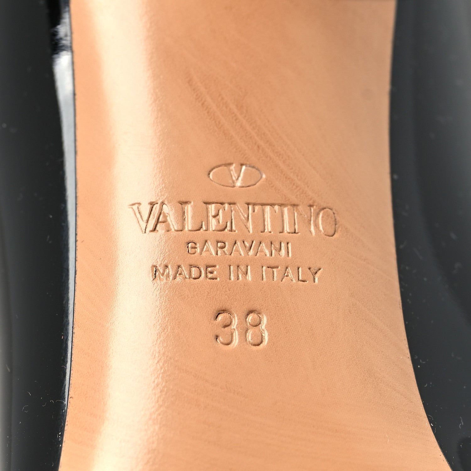 Valentino Garavani Patent One Stud 100mm Pumps 38 Black 7 of 7