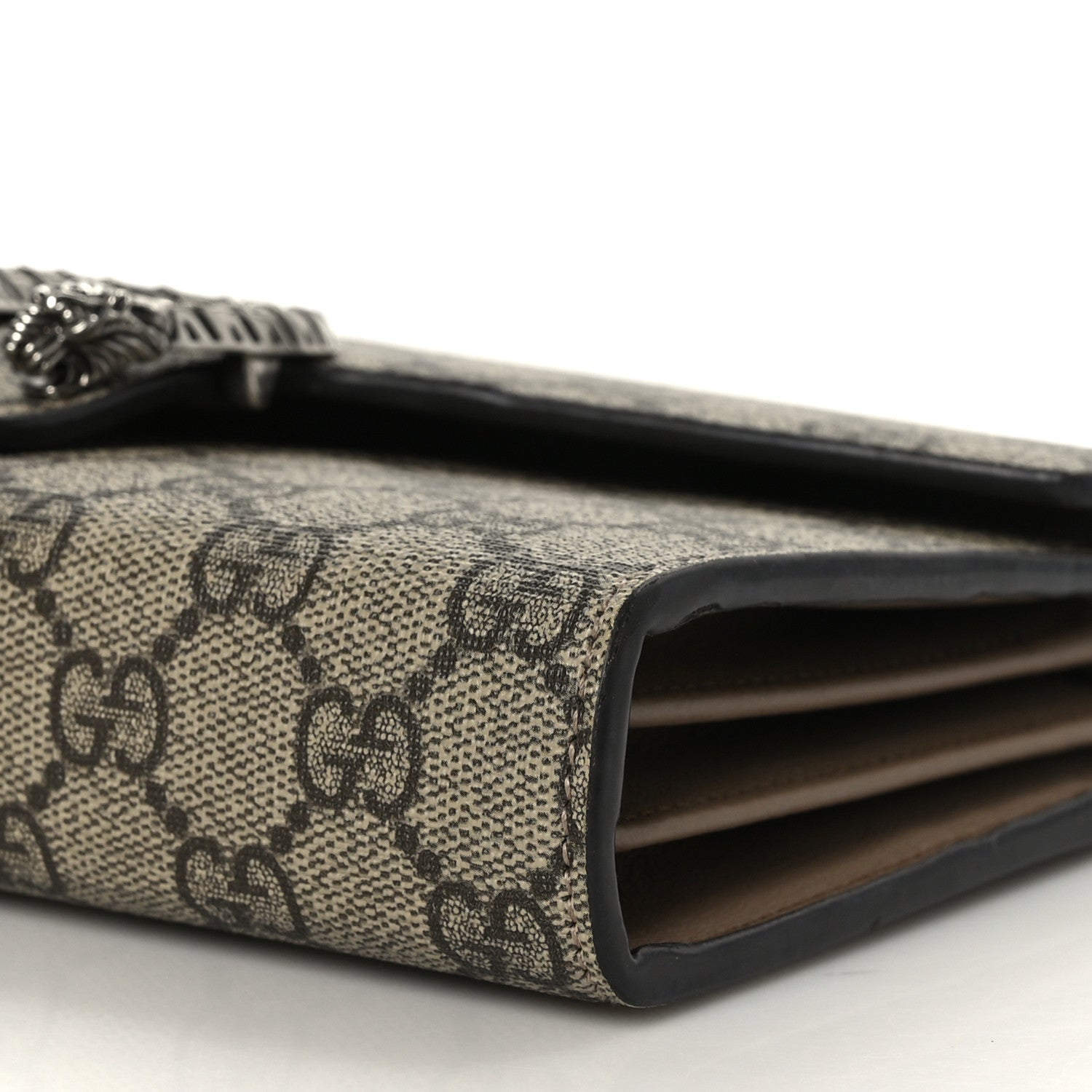 Gucci GG Supreme Monogram Mini Dionysus Chain Wallet Beige Taupe 9 of 9