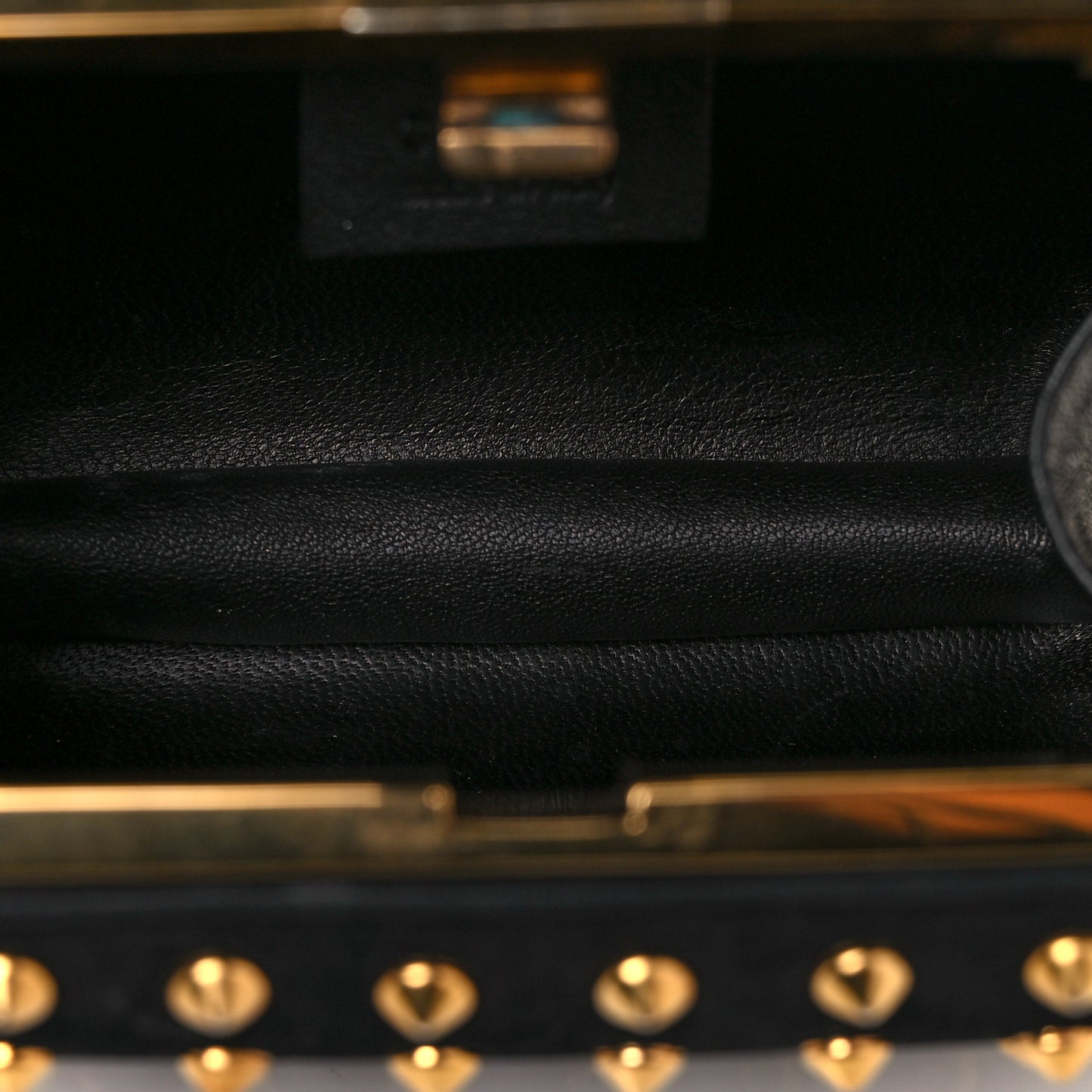 Studded Broadway Clutch Black