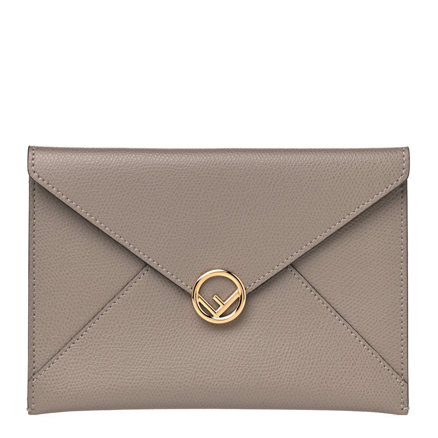Vitello Cruise F is Fendi Medium Flat Envelope Pouch Tortora