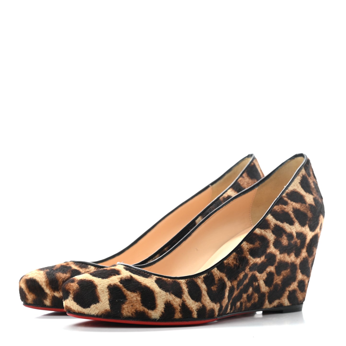 Pony Hair Melissa Wedges 37.5 Leopard