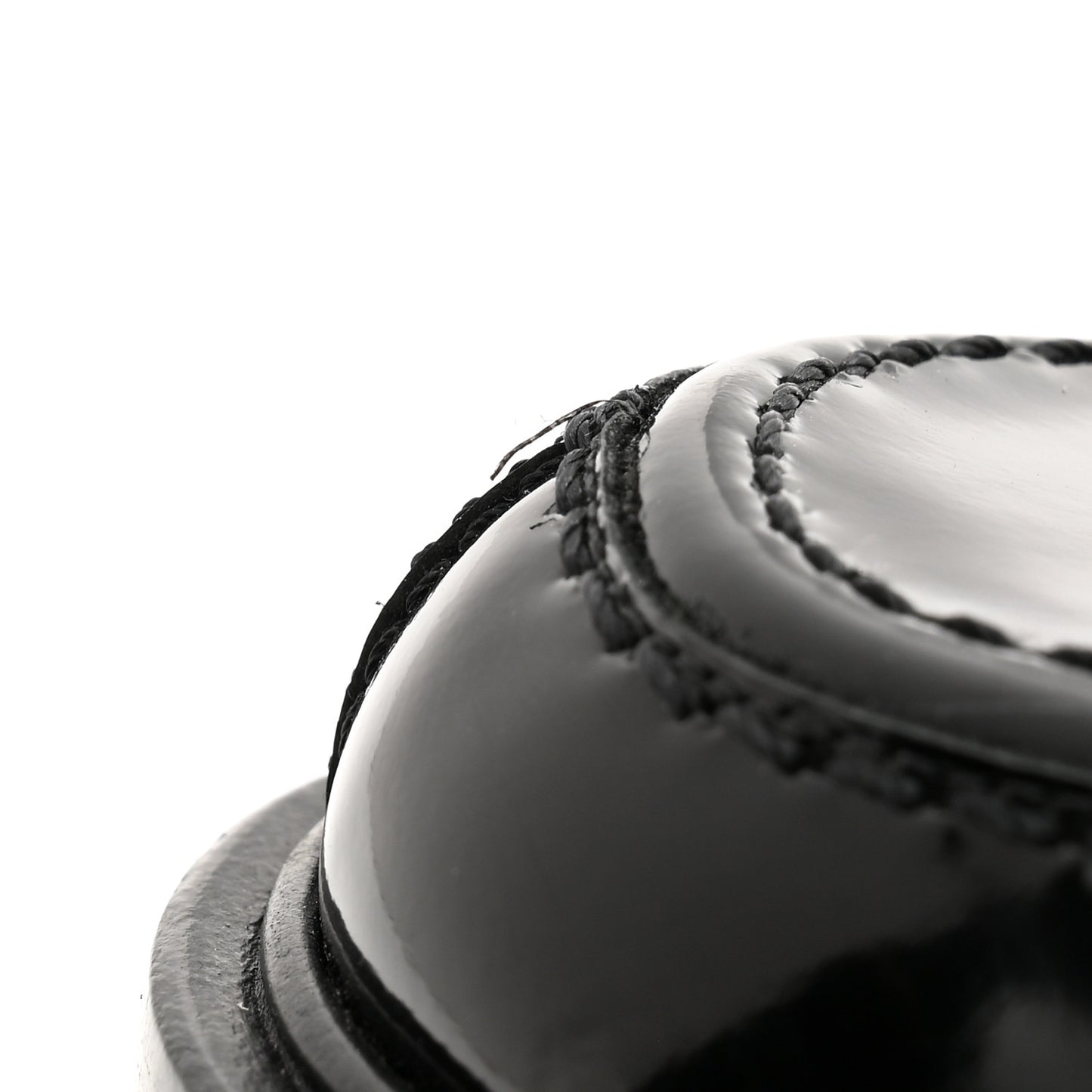 Shiny Calfskin Logo Loafers 39 Black