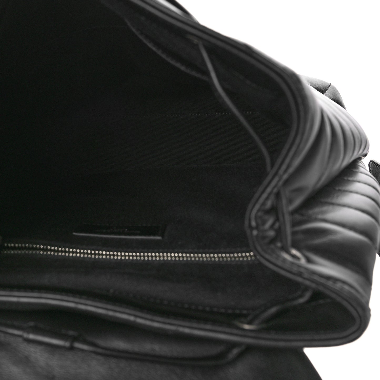 Calfskin Y Quilted Monogram Medium Loulou Backpack Black