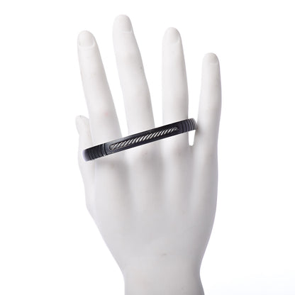 David Yurman Titanium Sterling Silver Cuff Bracelet Black 2 of 7