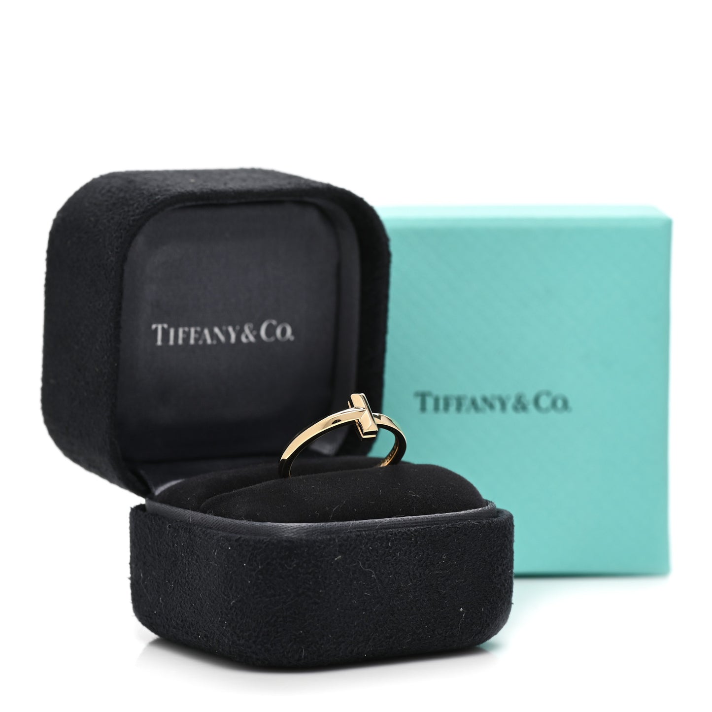 18K Yellow Gold T T1 Ring 52 6