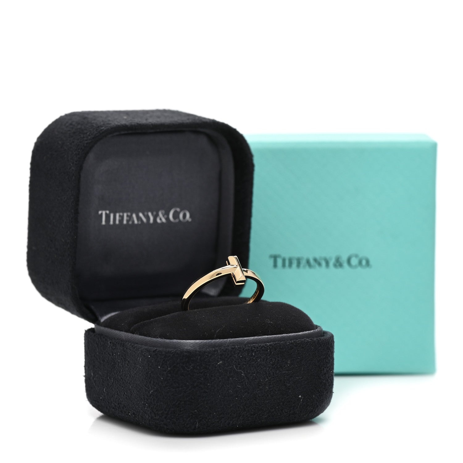 Tiffany 18K Yellow Gold T T1 Ring 52 6 5 of 5
