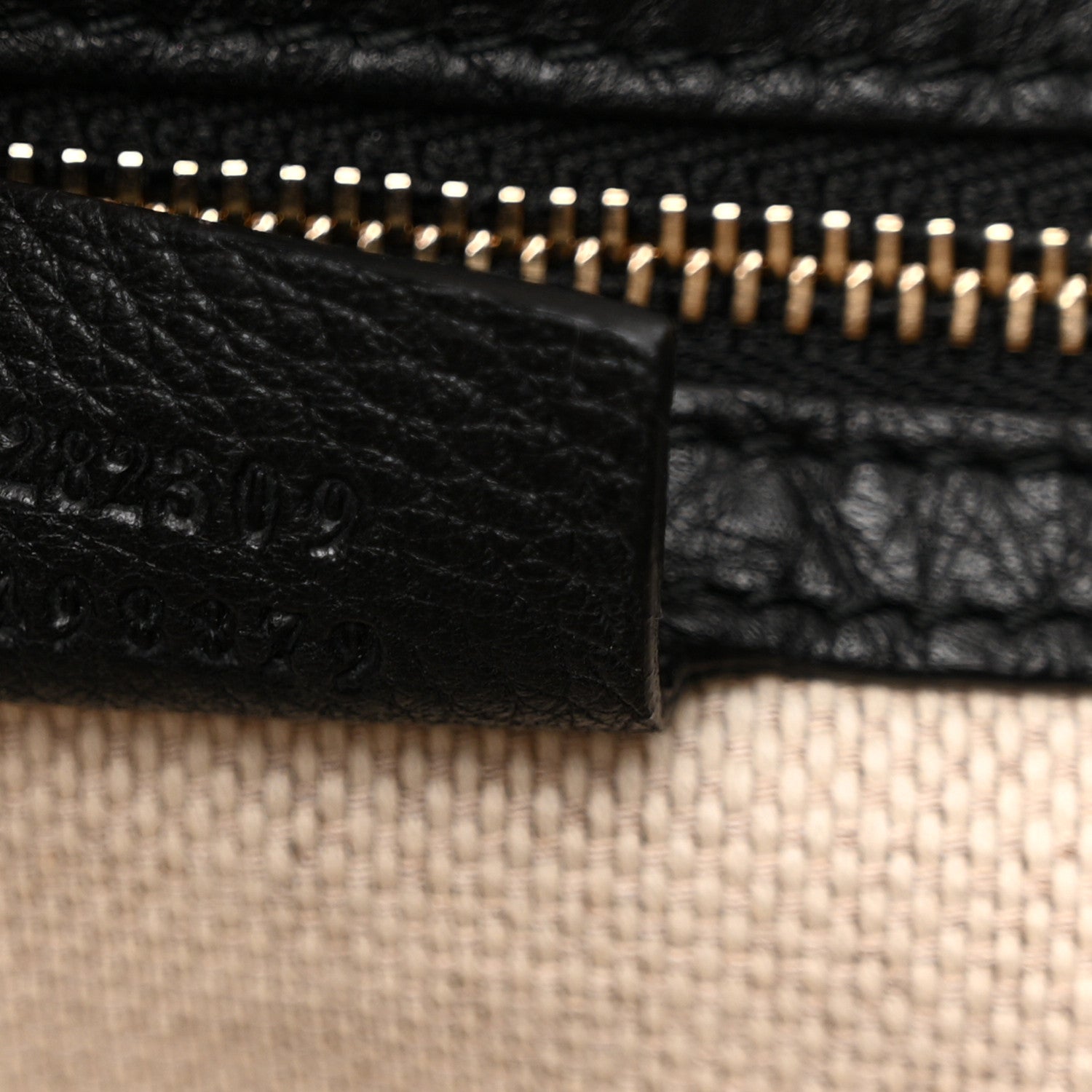 Gucci Pebbled Calfskin Medium Soho Shoulder Bag Black 7 of 10