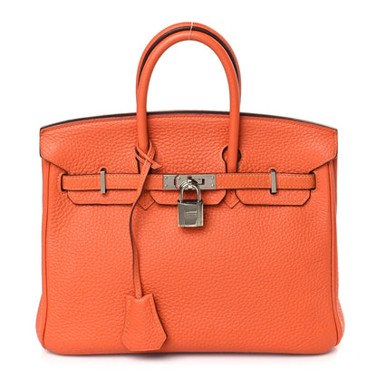 Hermes Togo Birkin 25 Orange 1 of 9