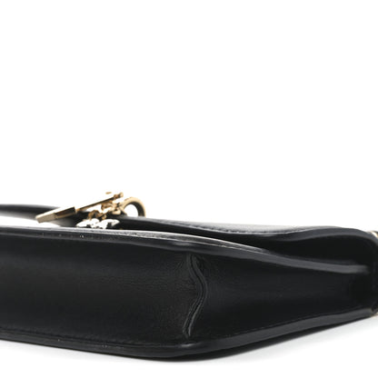 Louis Vuitton Calfskin LV Bloom Wallet On Chain Black 9 of 10