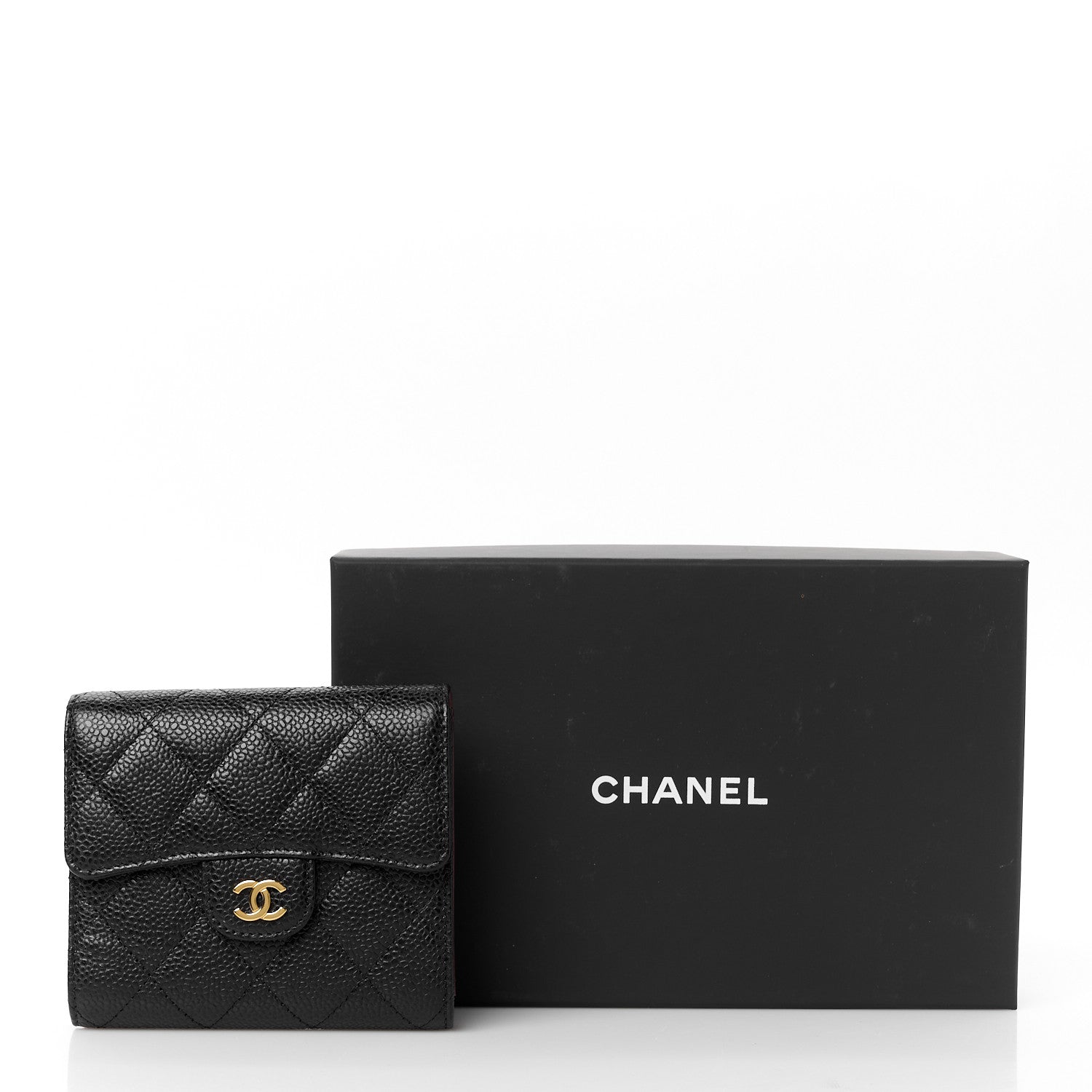 Chanel Caviar Quilted Compact Flap Wallet Black 11 of 11