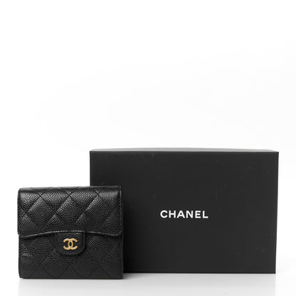 Chanel Caviar Quilted Compact Flap Wallet Black 11 of 11