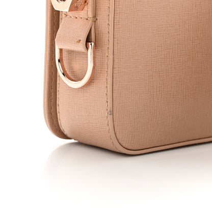 Off-White Saffiano Striped Mini Diag Bag Nude White 19 of 21