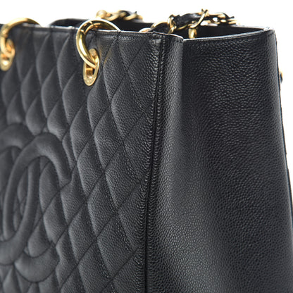 Chanel Caviar Quilted Grand Shopping Tote GST Black 16 of 19