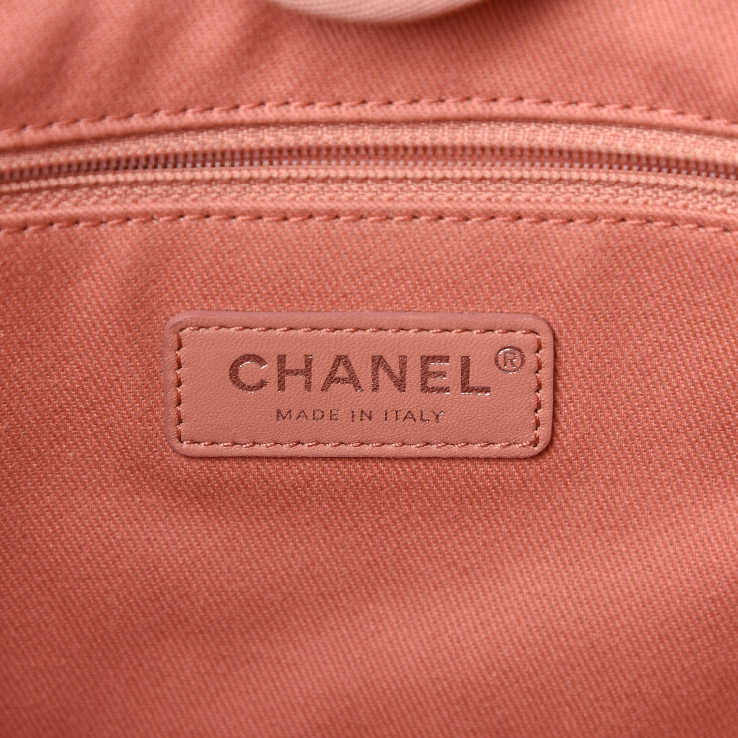 Chanel Straw Lurex Small Deauville Tote Pink 8 of 11