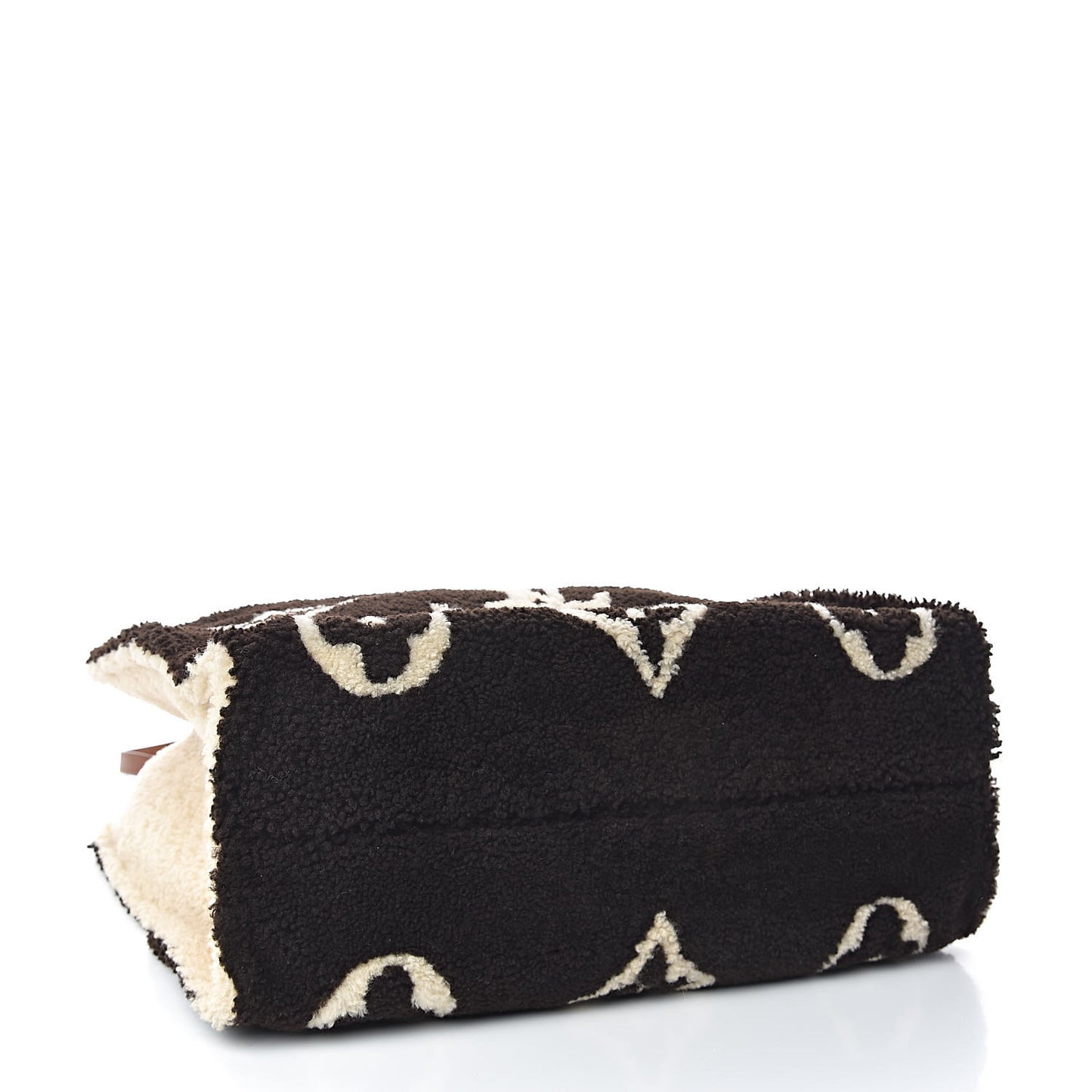 Shearling Monogram Giant Teddy Onthego GM Black White
