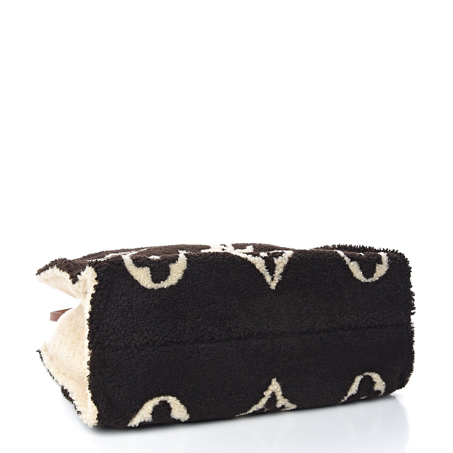 Louis Vuitton Shearling Monogram Giant Teddy Onthego GM Black White 4 of 10