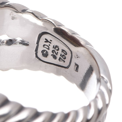 David Yurman Sterling Silver 18K Yellow Gold Diamond Smoky Quartz 14mm Albion Ring 54 7 4 of 4