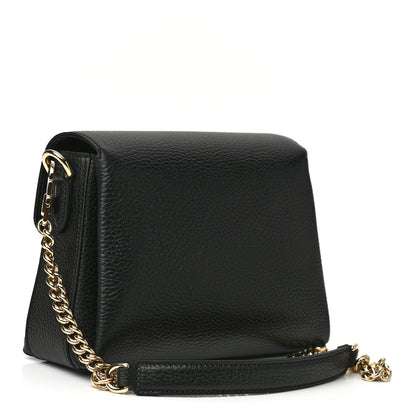 Gucci Dollar Calfskin Interlocking G Crossbody Bag Black 3 of 10