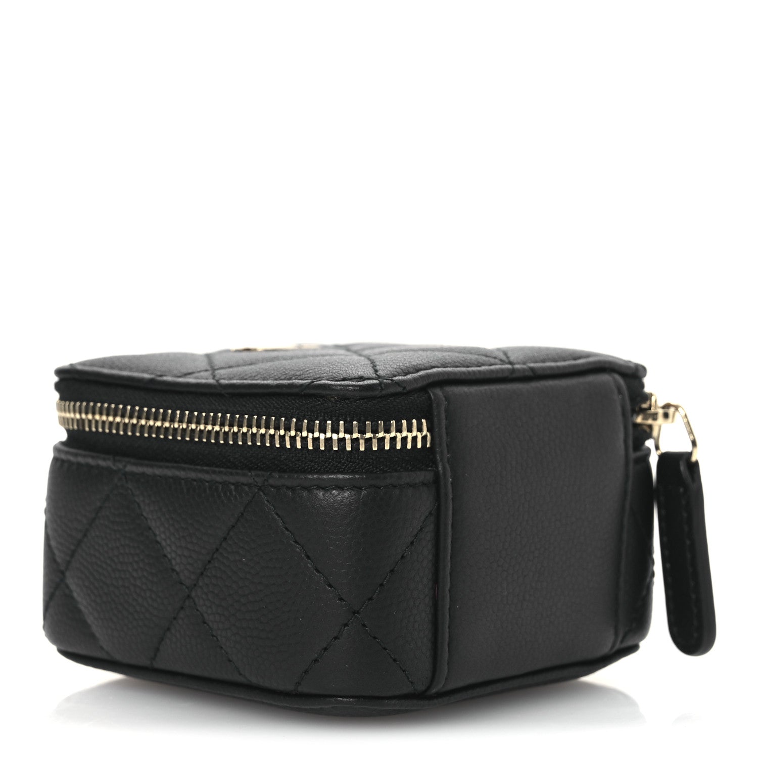 Chanel Caviar Quilted Jewelry Travel Case Black 4 of 8