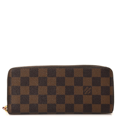 Louis Vuitton Damier Ebene Clemence Wallet Cherry 1 of 7