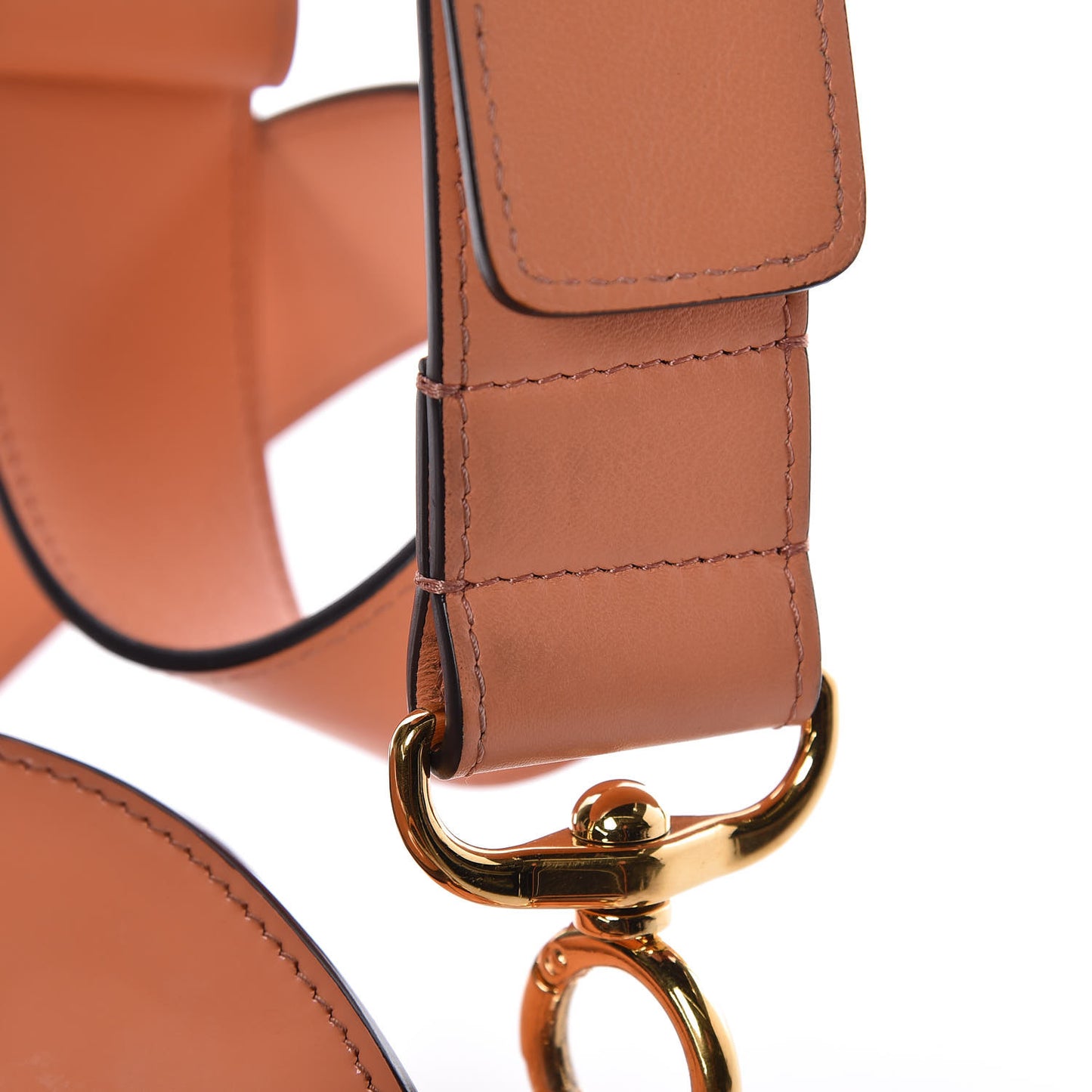 Patent Calfskin Suede Small Tess Bag Autumnal Brown