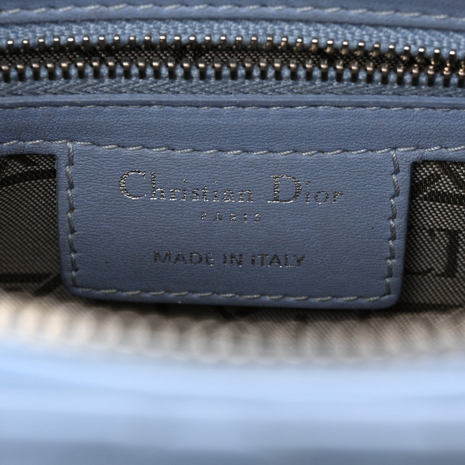 Christian Dior Lambskin Cannage Large Lady Dior Light Blue 6 of 11