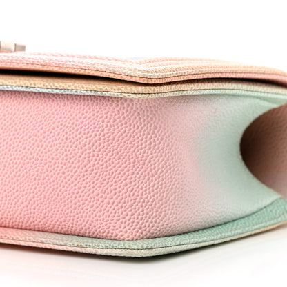 Chanel Caviar Quilted Medium Rainbow Boy Flap Pink Multicolor 10 of 12