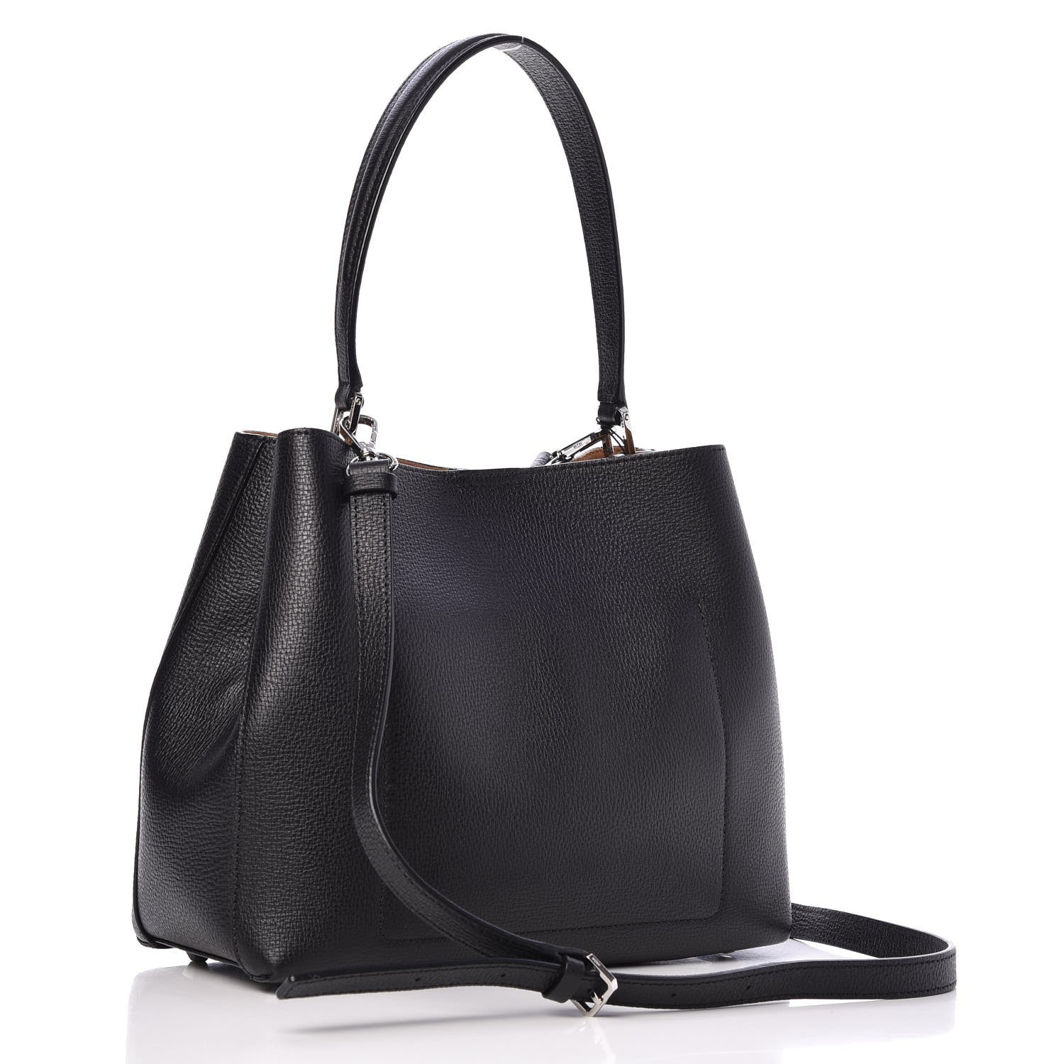 MCM Grained Calfskin Medium Sarah Hobo Black 3 of 14