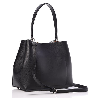 MCM Grained Calfskin Medium Sarah Hobo Black 3 of 14